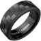 The Ridge Carbon Fiber 3K abgeschrägter Ring Comfort Fit Ehering - 14