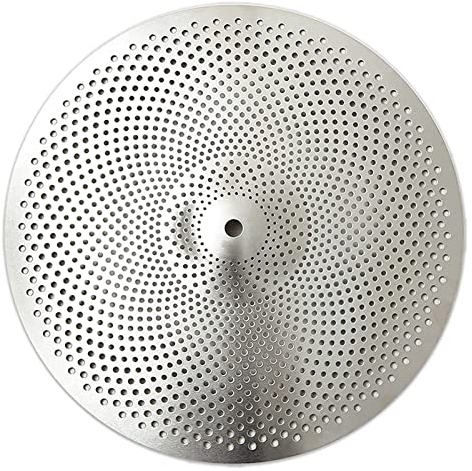 Cymbal Sets Platillo Crash De Bajo Volumen 16 Pulgadas Platillo Crash De Práctica Platillo Crash Silencioso Plata platillo