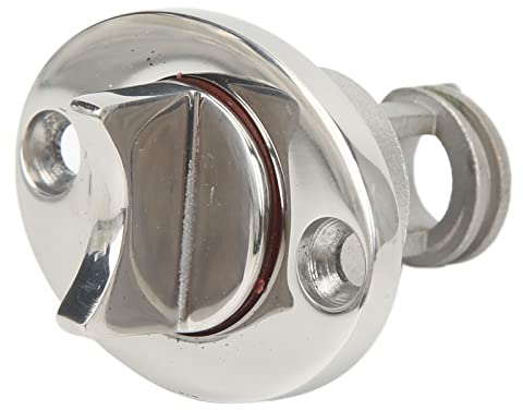 Kuuleyn Marine Drain Plug Oval Shipboard Drain Plug Kit Stainless Steel Strong and Durable Suitable for Marine Transom Fish Well Ice Chest
