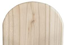 Lot de 30 lattes de clôture 9 x 2 x 90 cm Forme A en mélèze de Sibérie