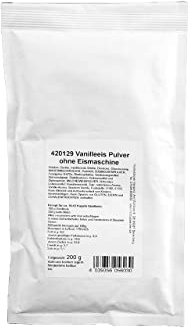 Hobbybäcker – Vanille-Eispulver (200 g), Speiseeispulver ohne Eismaschine, intensiver Geschmack nach Bourbonvanille