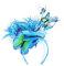 Foreign Trade Simulation Kunststoff Schmetterling Haarreifen Party Haarschmuck für Frauen Stirnbänder (Blau-E, Einheitsgröße)