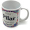 PLUS HOME Taza personalizada con nombre. Regalos personalizados con nombre y texto. Tazas con frases originales.PILAR