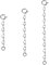 Kettenverlängerung Silber, ALEXCRAFT Kettenverlängerung Herz Ketten Verlängerung, Schmuck Kettenverlängerung für Halskette Armband Fußkette Silber Kettenverschluss Verlängerungsketten 1 2 3 Zoll