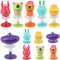 Dncvb 12 Monster Party Kindergeburtstag Mitgebsel Springende Monster Spring Launchers Toys - Gastgeschenke, Mitbringsel, Mitgebsel, Give Aways für Kindergeburtstag