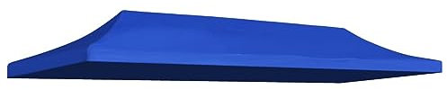 Festnight Telo Gazebo 3x6 m Impermeabile, Copertura Gazebo,Tetto per Tendone per Feste Blu 270 g/m²