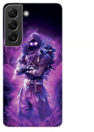SUPER FABRIQUE SUPER Made Transparente Design-Hülle für Samsung Galaxy, gedruckt in Frankreich, Videospiele, Fortnite-Thema (Galaxy S22)