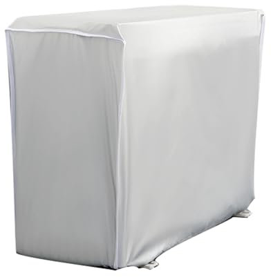 Klimaanlage Abdeckung Außengerät Mit Gummizug Mit Kordelzug Air Conditioner Cover Anti Staub Anti Schnee Wasserdichte Sunproof (XL)