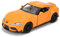 imtfzct 1/36 Toyota Supra Modellauto, Spielzeugauto mit Pull Back Funktion, Türen zum Öffnen, Freizeitspielzeug, Auto Geschenk für Jungen und Mädchen(orangenfarbig)