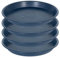SAUCERHOME Pflanzen-Untersetzer, 35,6 cm, 4 Packungen Kunststoff-Blumentopf-Untersetzer und Tropfschalen für drinnen und draußen, schwere, stabile, langlebige Pflanzteller, Wasserfänger (blau)
