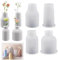 4 Stück Epoxidharz Silicon Vase, Vase Silicone Mould, Epoxy Resin Moulds, Handgefertigte Silikonform, DIY Blumenvase Resin Moulds, DIY-Vasenformen Aus Harz für Stifthalter und Vasen