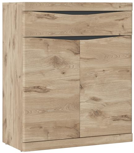 Lomadox Garderoben Kommode Garderobenschrank Flurschrank Schuhschrank Flurkommode modern in Eiche