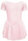 BALAYSIER Ballettkleidung Mädchen Ballettkleid Kurzarm Balletttrikot Baumwolle Tanzkleid Tanzbody Mit Chiffon Rock Tütü(Rosa, 120)
