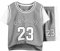 Der Sommer-Kurzarm-Sportanzug für Kinder, modische Basketball-Trainingskleidung für Jungen Mädchen, trocknet schnell ist dünn Trainingsshirt Kinder Langarm