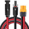 ZkeeShop Cavo Solare da 10 AWG, Spina XT60, Adattatore da 6 mm2, Compatibile Con Ecoflow Bluetti Powerstation (0,6 m)