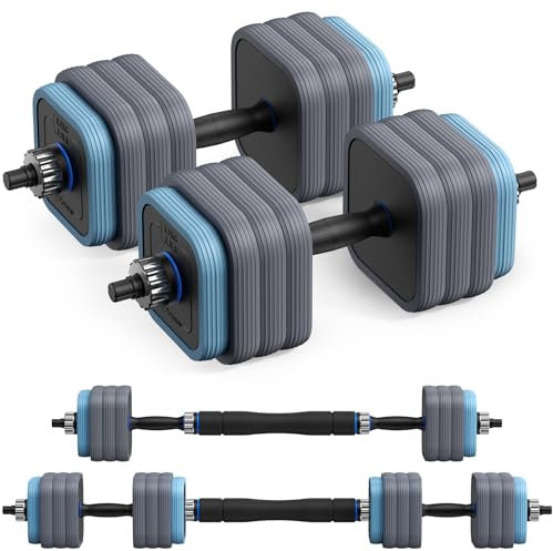 Merach Hanteln Set Kurzhanteln Langhanteln 30kg,Hantel mit Verbindungsstahlrohr Gewichten,3 in 1 Verstellbar Dumbbell Set,Hantelscheiben,Gewichte,Hantelstangen für Krafttraining,Zuhause,Fitnessstudio