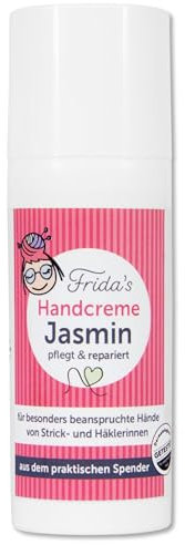 Frida’s 50 ml Handcreme Jasmin pflegt und repariert Pflege Wolle Stricken Häkeln Kosmetik