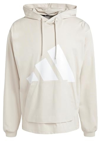 adidas Essentials - Sudadera con Capucha para Hombre, diseño de Logotipo Grande (Paquete de 1)