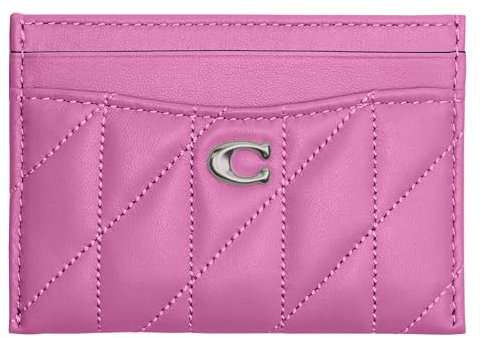 Coach Étui matelassé essentiel pour femme - Pochettes pour cartes - LH/Fuchsia - Taille unique, LH/Fuchsia, Taille unique