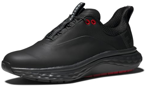 FootJoy Men's FJ Quantum, Black/Grey/Red, 8.5 UK Medium