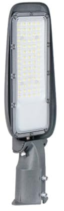 LUXULA LED Straßenleuchte 50W 3000lm - 3000K Warmweiß - Mast- und Wandmontage - IP65 Außenleuchte Wegeleuchte Mastaufsatzleuchte für Ø 60mm Mast