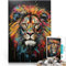 Puzzle 1000 Teile für Erwachsene Sternenhimmel-Malerei Tiger-Puzzle 50 x 75 cm Stressabbau Urlaub zu Hause Zeit totschlagen