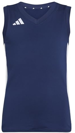 adidas Mädchen Volleyball Quickset Sleeveless Jersey Youth Shirt, Team Navy Blue 2, 9-10 Years