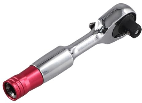 Vocdikficy Mini Clé Hexagonale 2 en 1, Douilles Manuelles, Cliquets, de Clés 1/4, Tournevis, Clés Dynamométriques, Outil de Réparation Manuel pour Vélo