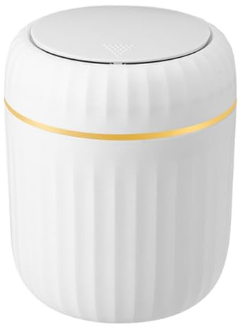 MagiDeal Petit bureau poubelle boîte mini poubelle poubelle polyvalente mignon mini boîte de rangement de bureau pour la maison à côté de la table basse vanité, Blanc