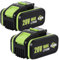 2X 6,0 Ah Batterie de Rechange pour Worx 20V Batterie, pour Outils électriques sans Fil Worx WA3551 WA3572 WA3553 WA3760 WA3881 WX390 WX176 WX178 WU268 WX166.4 WX372.1 WX800 WG259E