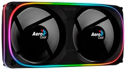 Ventilador - Ventilador Interno de 240x120mm, 2X Fan de 120mm, iluminación ARGB, diseño Negro, Ideal para Sistemas de refrigeración Gaming.