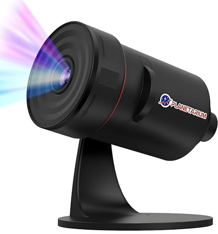 Projecteur Ciel Etoile Planetarium Projecteur Galaxie - Style Télescope Version Améliorée, Projetée Plus Grande et Plus Nette, 28 Bruit Blanc Hypnotique et Minuterie (Noir)