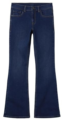 TWO SOON Mädchen Bootcut Jeans Skinny – Stretch Denim Hose – Medium Rise Schlaghose für Kinder