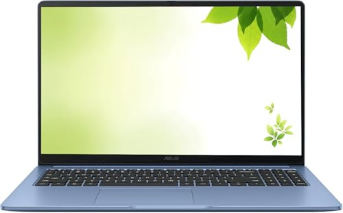 ASUS 2026 Chromebook IPS FHD da 15, processore Intel fino a 2,80 GHz, 4 GB DDR4, memoria da 128 GB, HDMI, WiFi super veloce, sistema operativo cromato, blu pastello, rinnovato