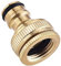 Brass Hose Tap Connector 1/2 Inch to 3/4 Inch, Garden Water Hose Thread Pipe Tap Faucet Adapter
