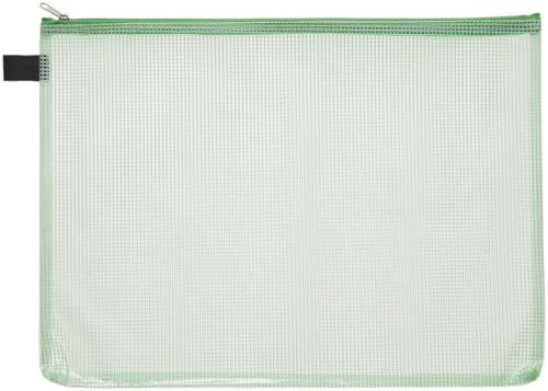 Vielzweck-Beutel, PVC, A4, Zip u. Folie grün transparent