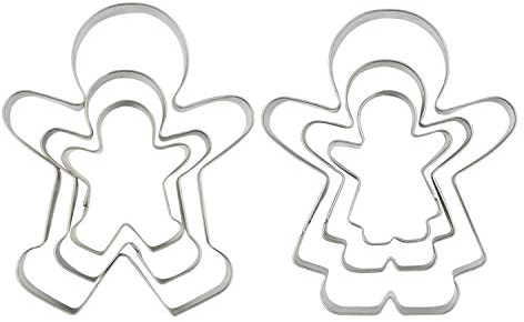 Set di formine per biscotti a forma di omino di pan di zenzero, 6 pezzi