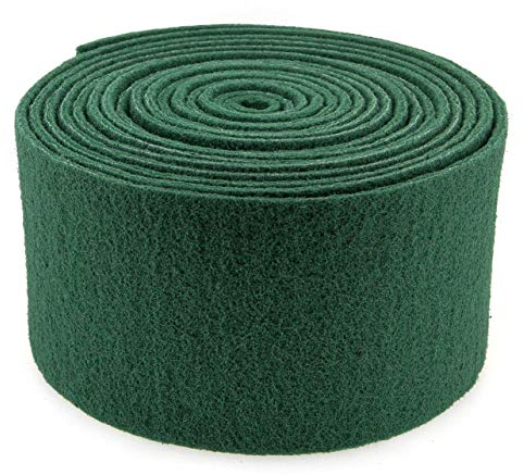 Rollo Estropajo Fibra Abrasiva 15 Centímetros 6 Metros. Color Verde. Limpieza profesional