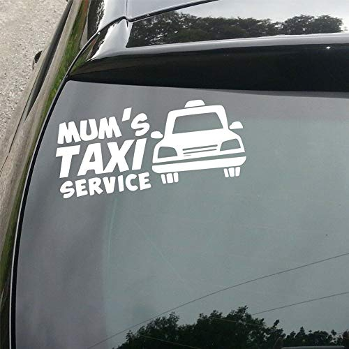 SUPERSTICKI Mum`s Taxi Service Mama Taxi Aufkleber Autoaufkleber,Wandtattoo Profi-Qualität für Lack,Scheibe,etc.Waschanlagenfest