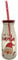 Swan household ® - Christmas Novelty Glass Mason Drinking Jar/Milk Bottle with Straw 15 x 5.5 cm (Santa)