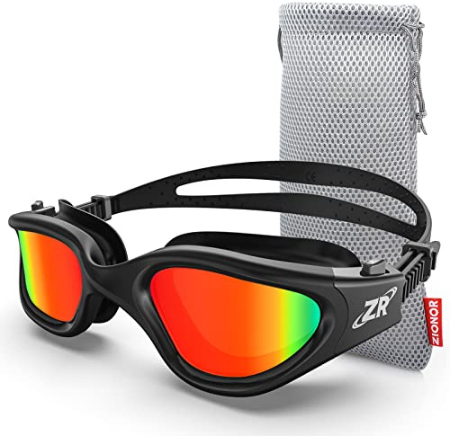 ZIONOR G1 - Gafas de natación polarizadas para unisex y adulto y mujer, anti niebla, 100% anti UV gafas de buceo