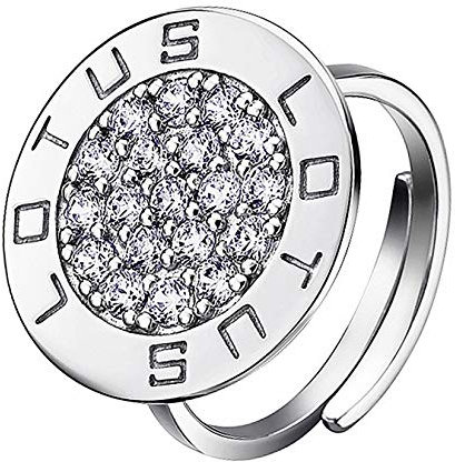 Lotus Silver 925 ECHT Silber Ring LP1252-3/1 Zirkonia Damen Circle D1JLP1252-3-1 Silber Ringschmuck Silver für die Frau