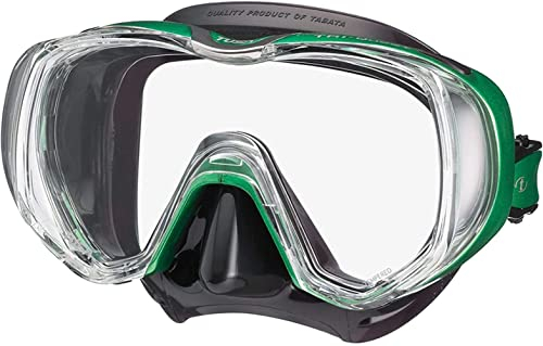 TUSA Tri-Quest Freedom - Taucherbrille tauch-Maske schnorchel Erwachsene Damen - Energy Green/Black