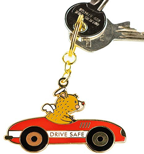 Jungle Empire Fahr Vorsichtig Schlüsselanhänger Bär | Schlüsselanhänger Drive Safe – I Need You here | Anhänger Auto