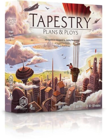 Stonemaier Games Tapestry: Plans & Ploys Expansion - Strategy Board Game for 1-5 Players