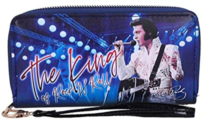 Nemesis Now Elvis The King of Rock and Roll Damen-Geldbörse, 19 cm, Blau