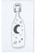 May and Berry Holzstempel - Flasche, 35x55mm, Weiß