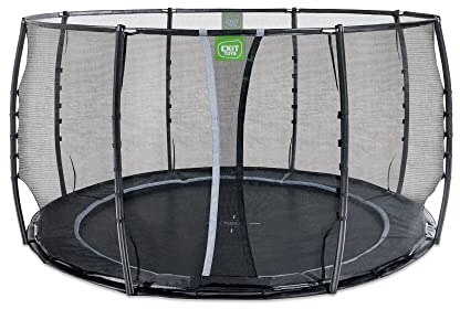 Trampolín subterráneo a Nivel del Suelo con Red de Seguridad Exit Toys Dynamic 366 cm