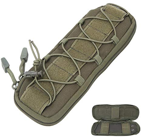 XINMYD Bolso de la Cubierta del Cuchillo, Bolso de la Cubierta de la protección del Cuchillo del ejército de Supervivencia multifunción táctico al Aire Libre portátil de Nylon(Tuba Verde)