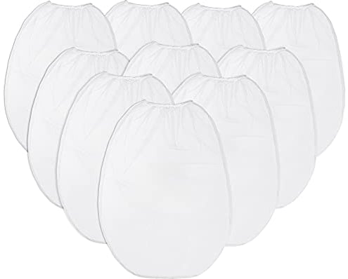 sourcing map 250 Micron Paint Screen Bag Fine Mesh Strainer with Elastic Opening for 2 Gallon Buckets 10Pcs